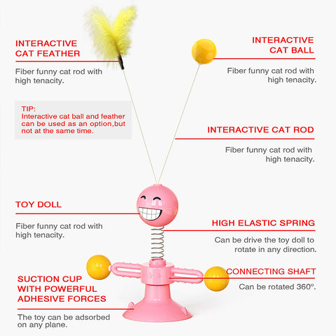 Spinning Windmill Cat Toy