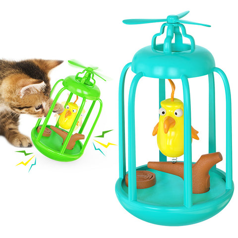 Cat Bird Cage Squeaky Toy