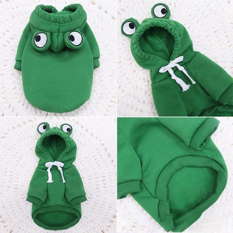 Frog Style Pullover Pet Hoodies