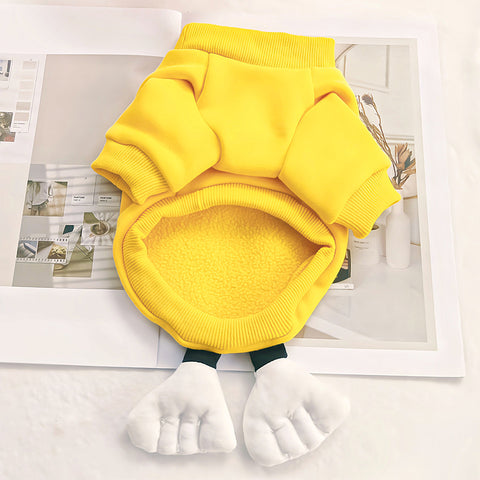 Cartoon Fleece Sweatshirt Pet Clothes