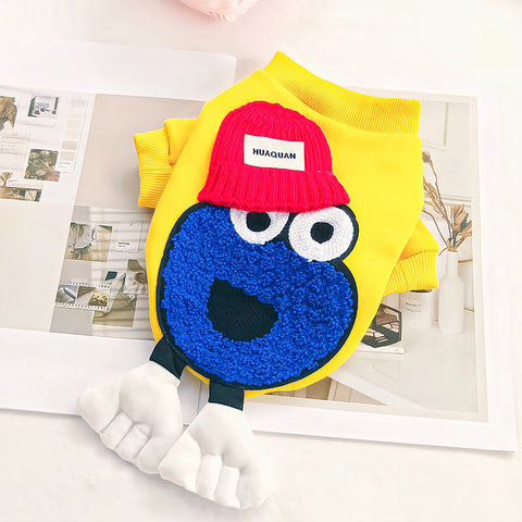 Cartoon Fleece Sweatshirt Pet Clothes