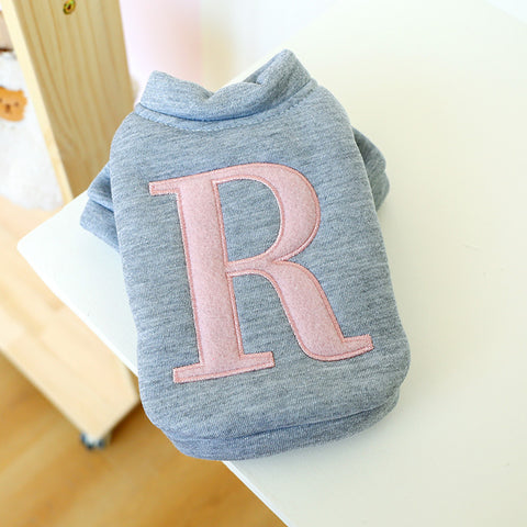 Letter R Printed Dog Coat