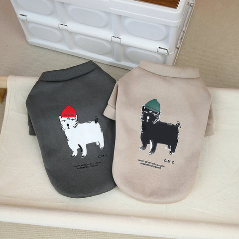 Cartoon Print Pet Sweatshirt