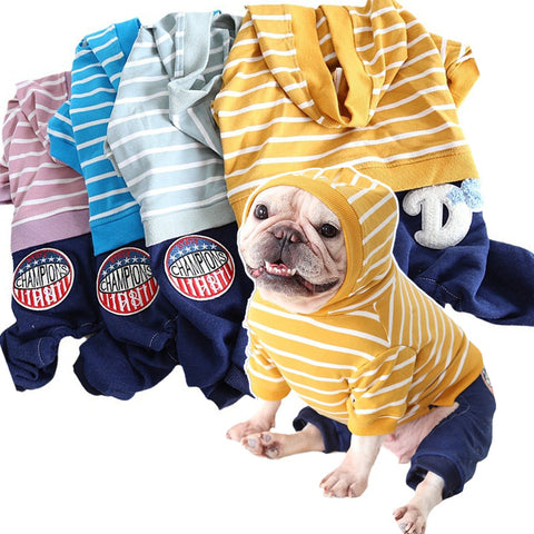 Striped Dog Jumpsuit