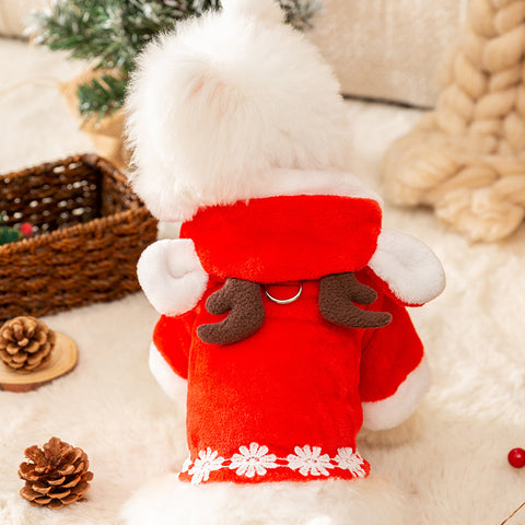 Christmas Elk Pet Cloak Cardigan