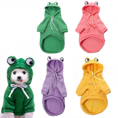 Frog Style Pullover Pet Hoodies