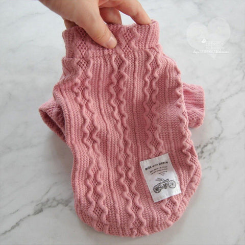 Cotton Knitting Crochet Pet Sweater