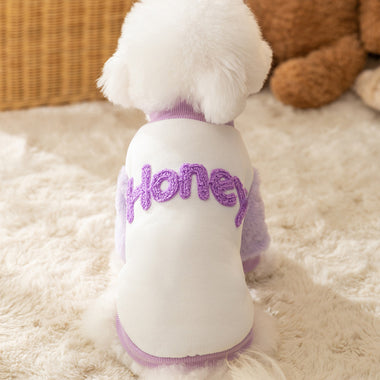 Cute Honey Print Pet Hoodie