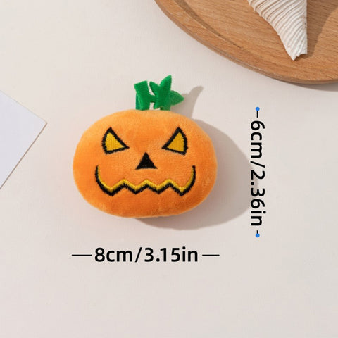 4PCS Halloween Pumpkin Interactive Plush Pet Toy