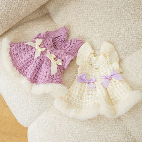 Knitted Sweater Princess Dress