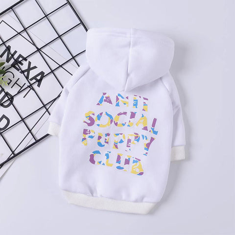 Letter Print Dog Hoodie
