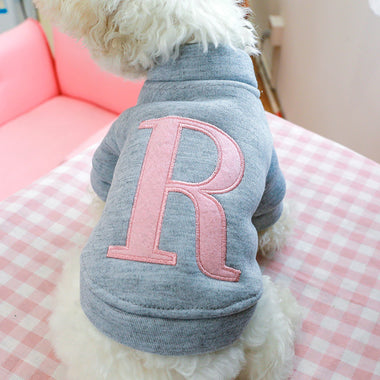 Letter R Printed Dog Coat