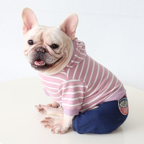 Striped Dog Jumpsuit