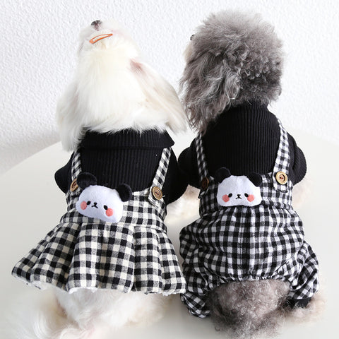 Panda Plaidet Pet Clothes