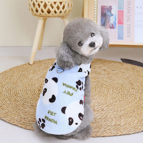 Coral Fleece Cartoon Pet Vest