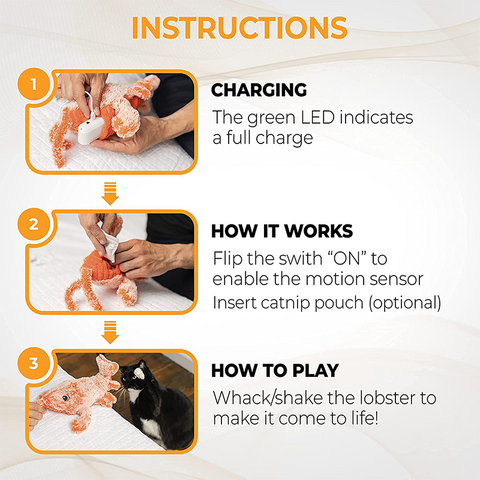 Electric Simulation Lobster Pet Toy
