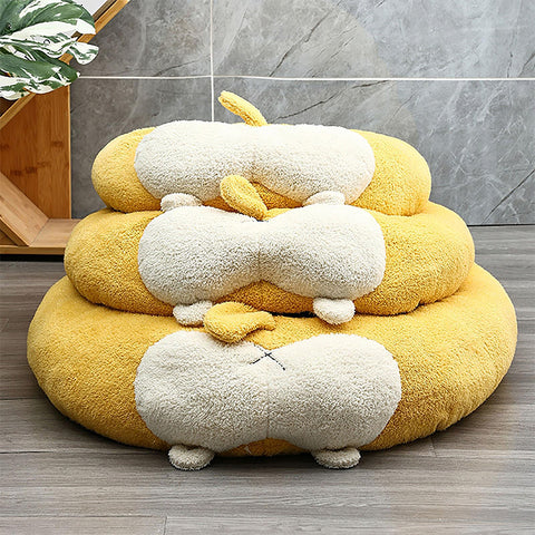 Cartoon Plush Pet Bed