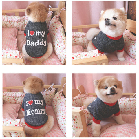 Letter Printed Dog Sweatshirt