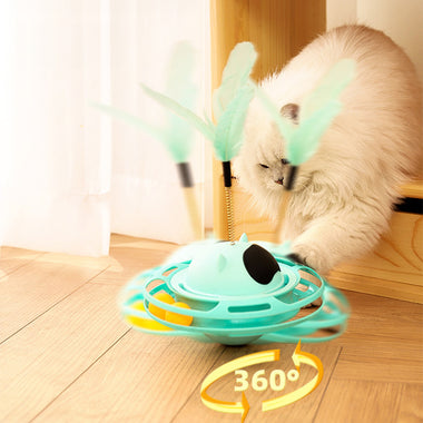 Interactive Tumbler Turntable Cat Toy