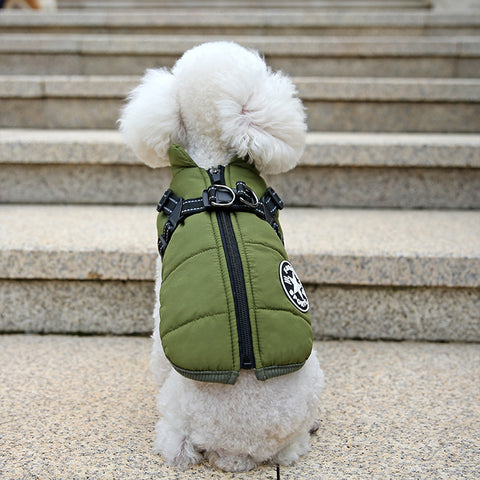 Waterproof Dog Coat With Harness