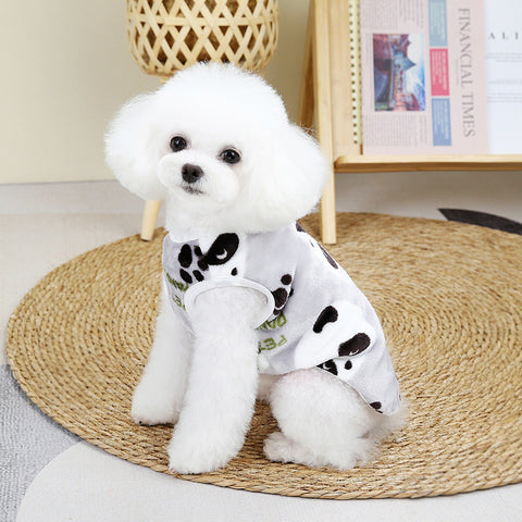 Coral Fleece Cartoon Pet Vest