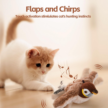 Rechargeable Squeaker Plush Cat Toys