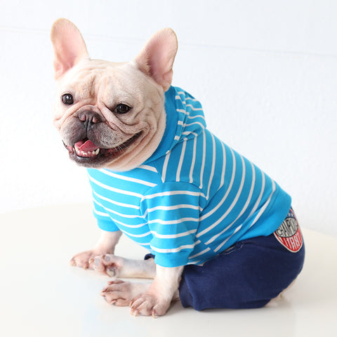 Striped Dog Jumpsuit