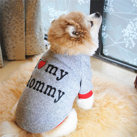 Letter Printed Dog Sweatshirt