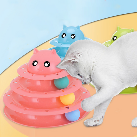 Interactive Three-Layer Turntable Cat Toy