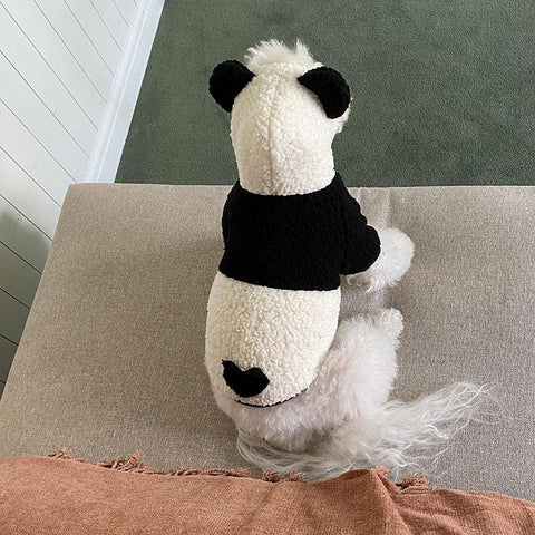 Panda Fleece Pet Four-legged Clothes