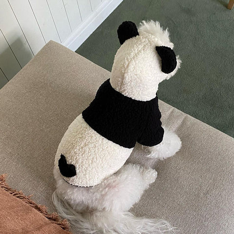 Panda Fleece Pet Four-legged Clothes