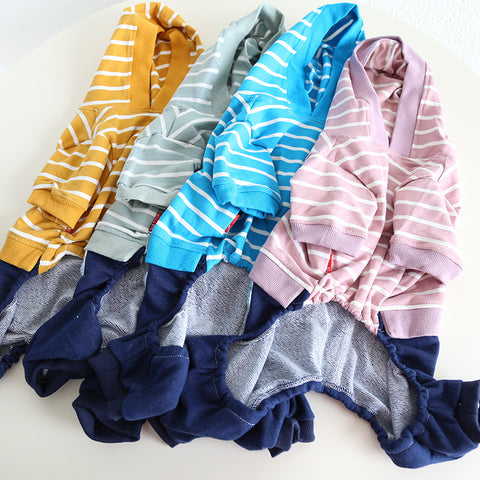 Striped Dog Jumpsuit