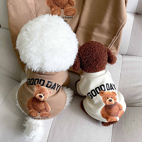 Bear Printed Dog Sport Shirt