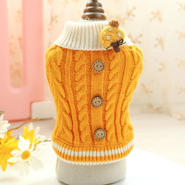 Classic Buttons Knitted Sweater