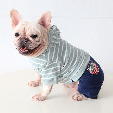 Striped Dog Jumpsuit