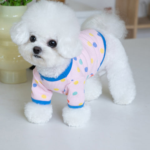Colorful Dot Print Pet Clothes