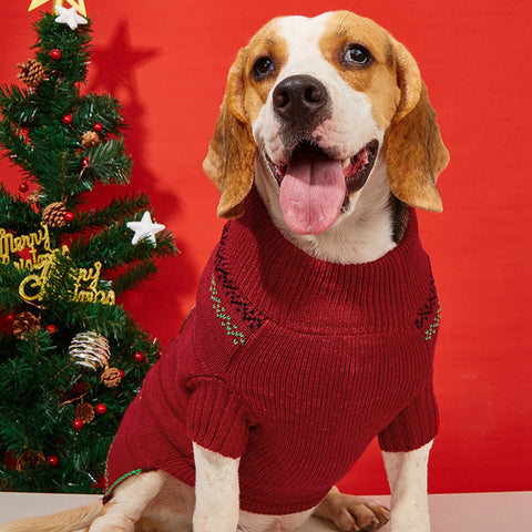 Christmas Red Nosed Deer Pet Sweater