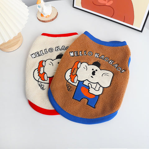 Cartoon Plush Pet Vest