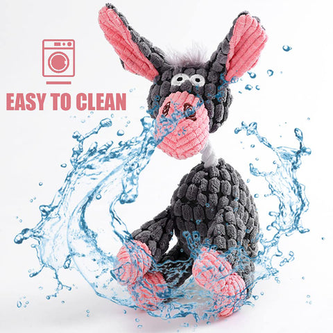 Squeaky Molar Plush Chewing Dog Toys