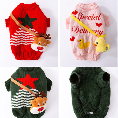 Christmas Knitted Pet Pullover Sweater