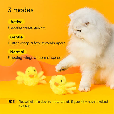Plush Duck Cat Toys