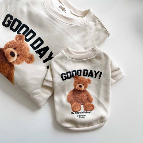 Bear Printed Dog Sport Shirt