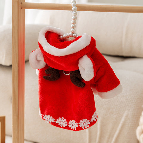 Christmas Elk Pet Cloak Cardigan