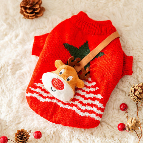 Christmas Knitted Pet Pullover Sweater