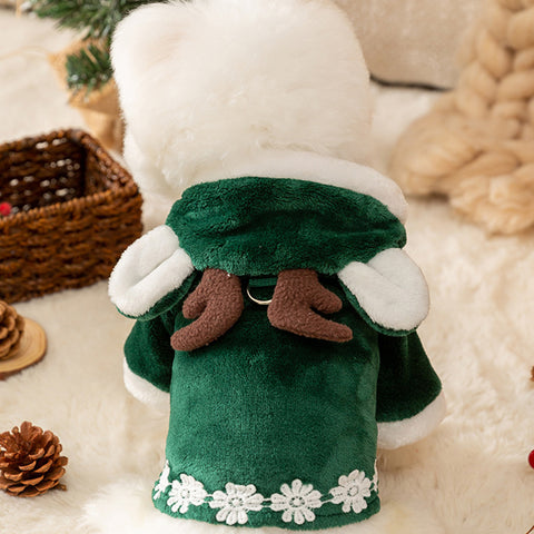 Christmas Elk Pet Cloak Cardigan