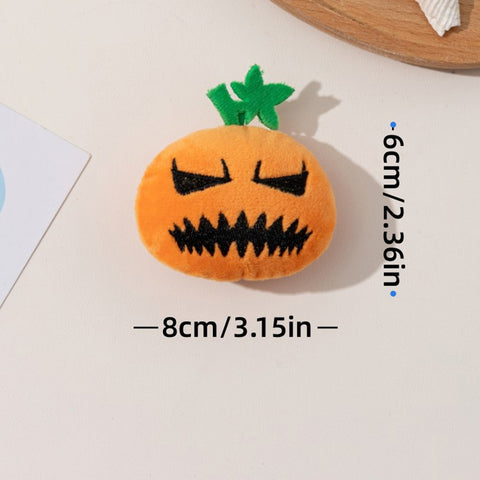 4PCS Halloween Pumpkin Interactive Plush Pet Toy