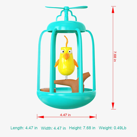 Cat Bird Cage Squeaky Toy