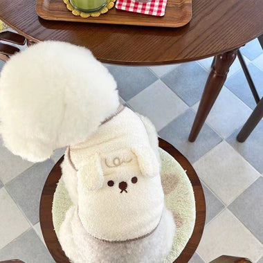 Puppy Ears Embroidered Fleece Pet Vest