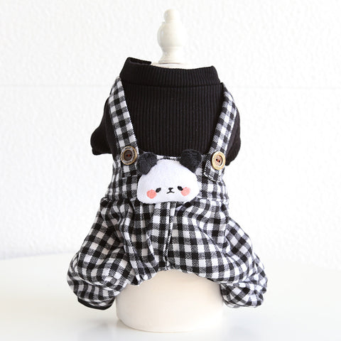 Panda Plaidet Pet Clothes