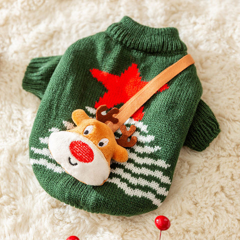 Christmas Knitted Pet Pullover Sweater